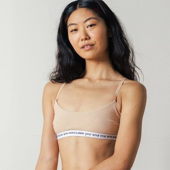 Baserange Other - Baserange Emily Bra "you and me are inevitable" Size M dune tan peach